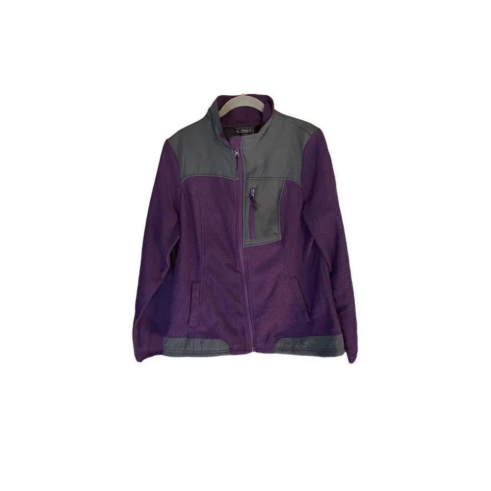 CB Sports women’s purple and gray full zip activewear jacket, size XL